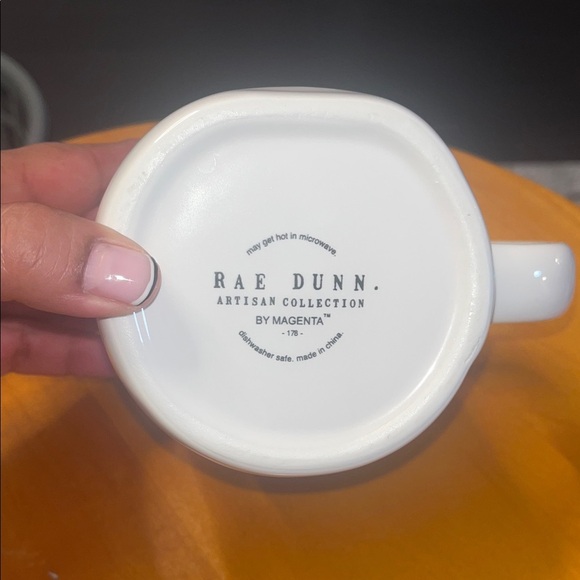 Throwing Shade by Rae Dunn White and Blue Ceramic Mug - Picture 4 of 4